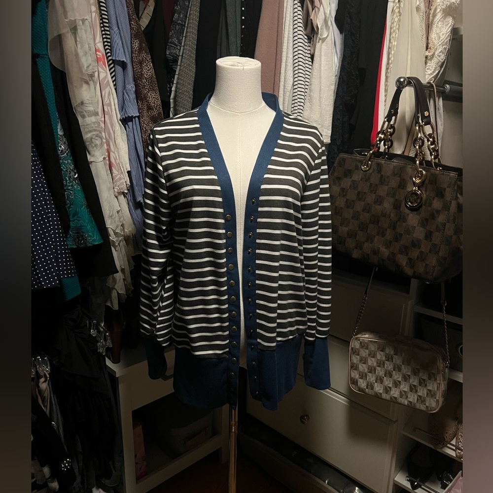 Striped Cardigan - Picture 2 of 6